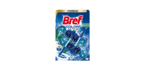 Osveživač WC šolje Bref Power Active Eucalyptus 2×50g