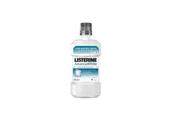 Vodica za ispiranje usta Listerine Advanced White 500ml